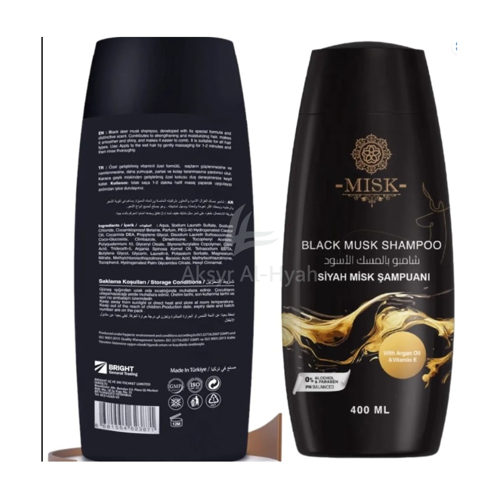 MISK BLACK MUSK SHAMPOO 200ML