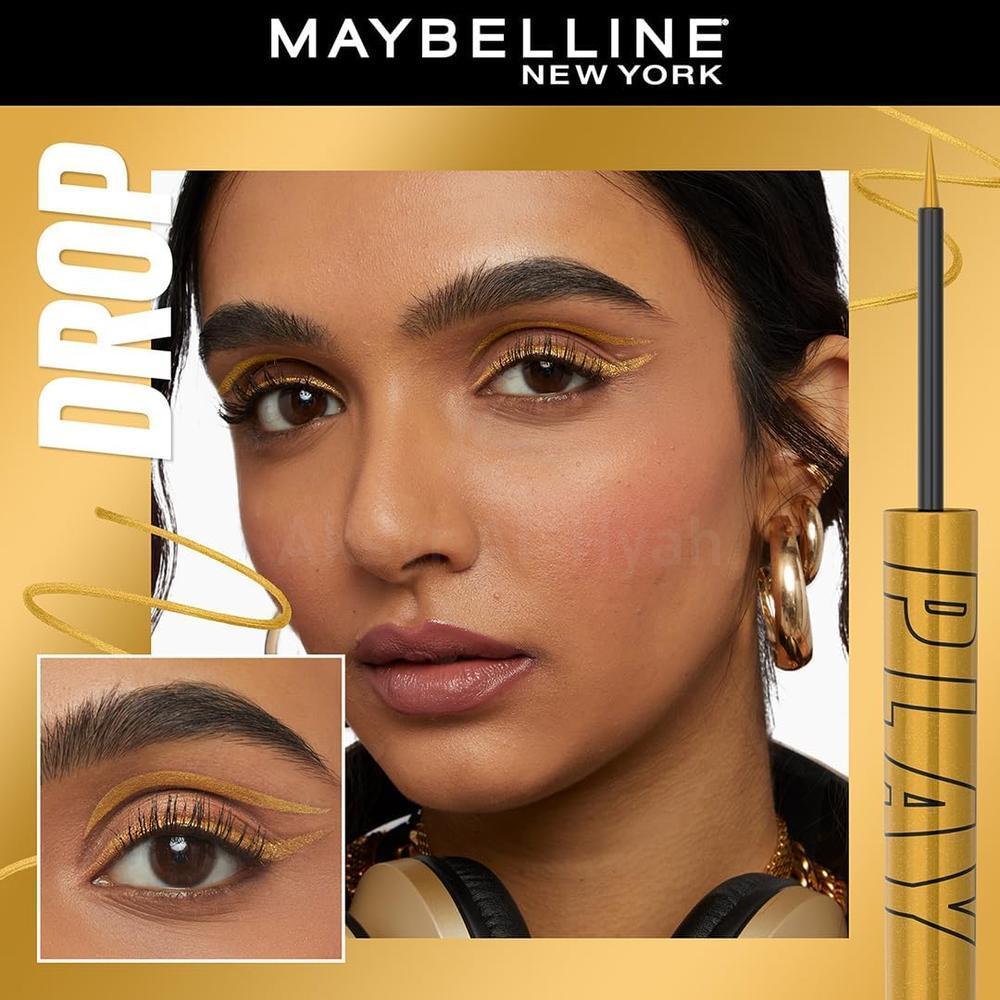 MAYBELLINE PLAY TATTOO EYE LINER DROP-METALIC GOLD 2.1ML #FM0028030 1