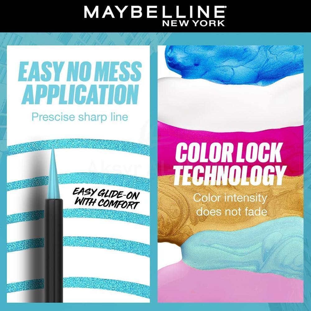 MAYBELLINE PLAY TATTOO EYE LINER RIDE-METALLIC AQUA 2.1ML #FM0028034 2