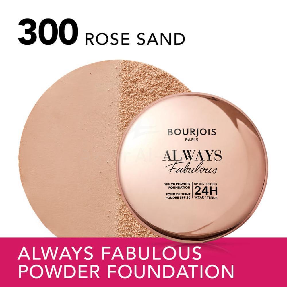BJS ALWAYS FABULOUS 24H COMPACT FOUNDATION 300 ROSE SAND 7G