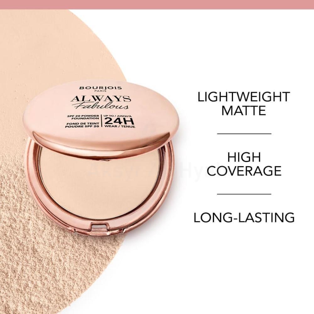 BJS ALWAYS FABULOUS 24H COMPACT FOUNDATION 300 ROSE SAND 7G 2