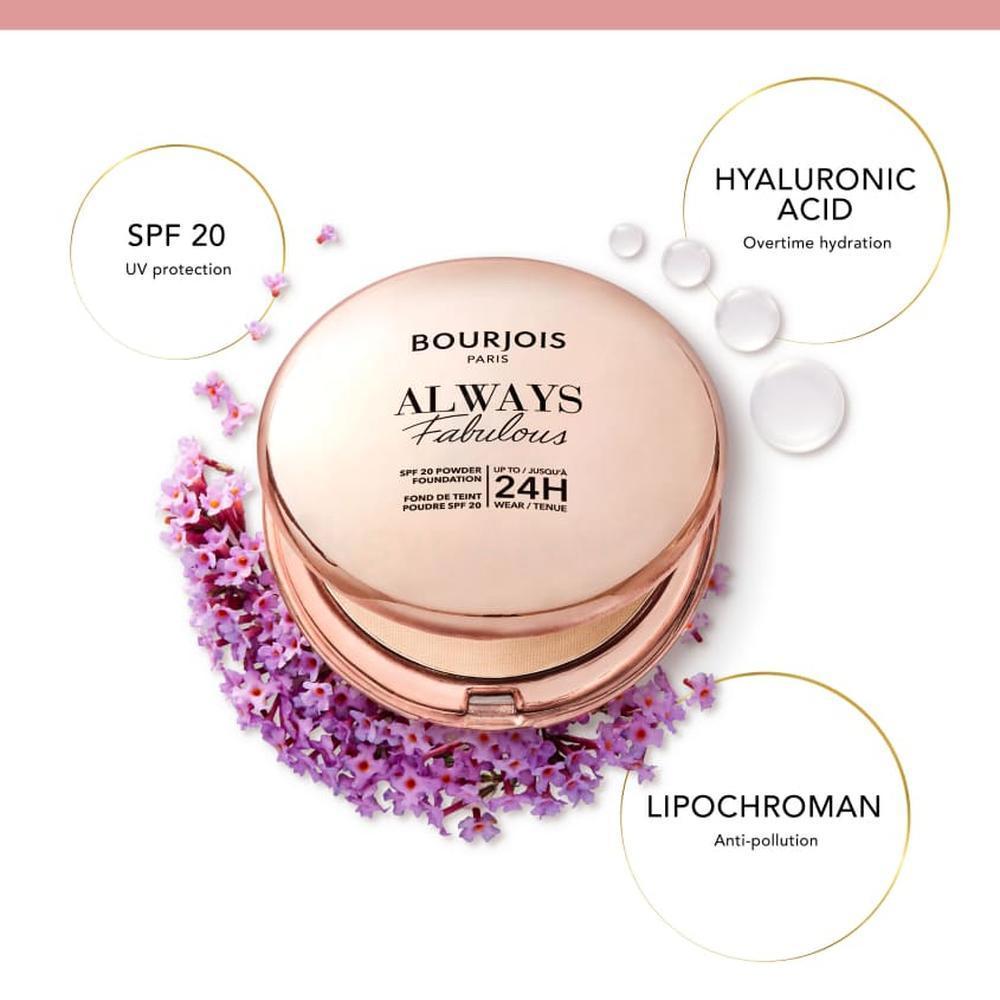 BJS ALWAYS FABULOUS 24H COMPACT FOUNDATION 300 ROSE SAND 7G 4