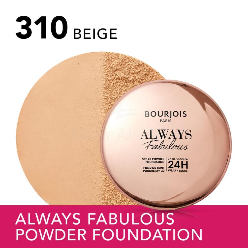 BJS ALWAYS FABULOUS 24H COMPACT FOUNDATION 310 BEIGE 7G