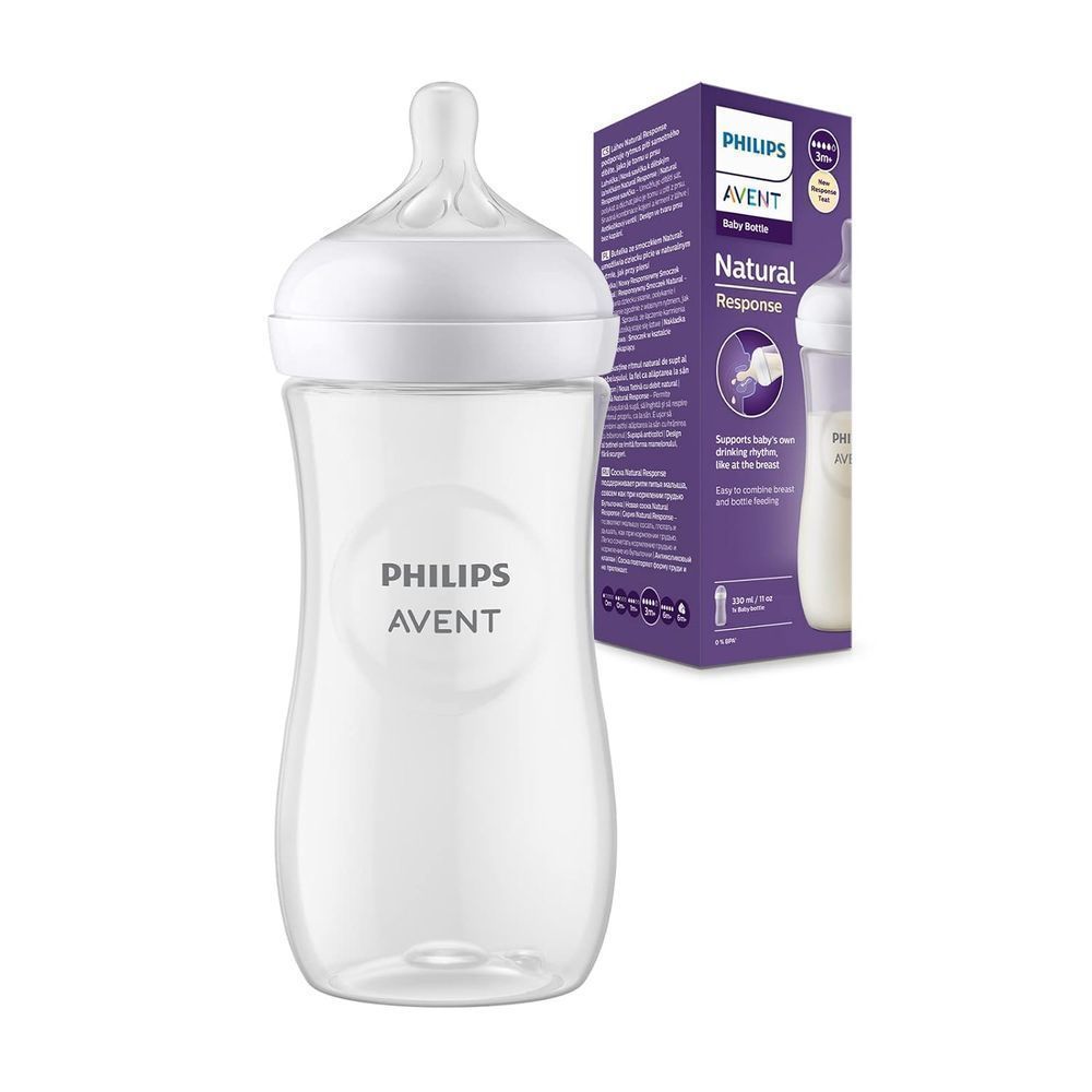 AVENT NAT.RES 3.0 FEEDING BOTTLE 3M+ 330ML X1 SCY906/01 #PA704