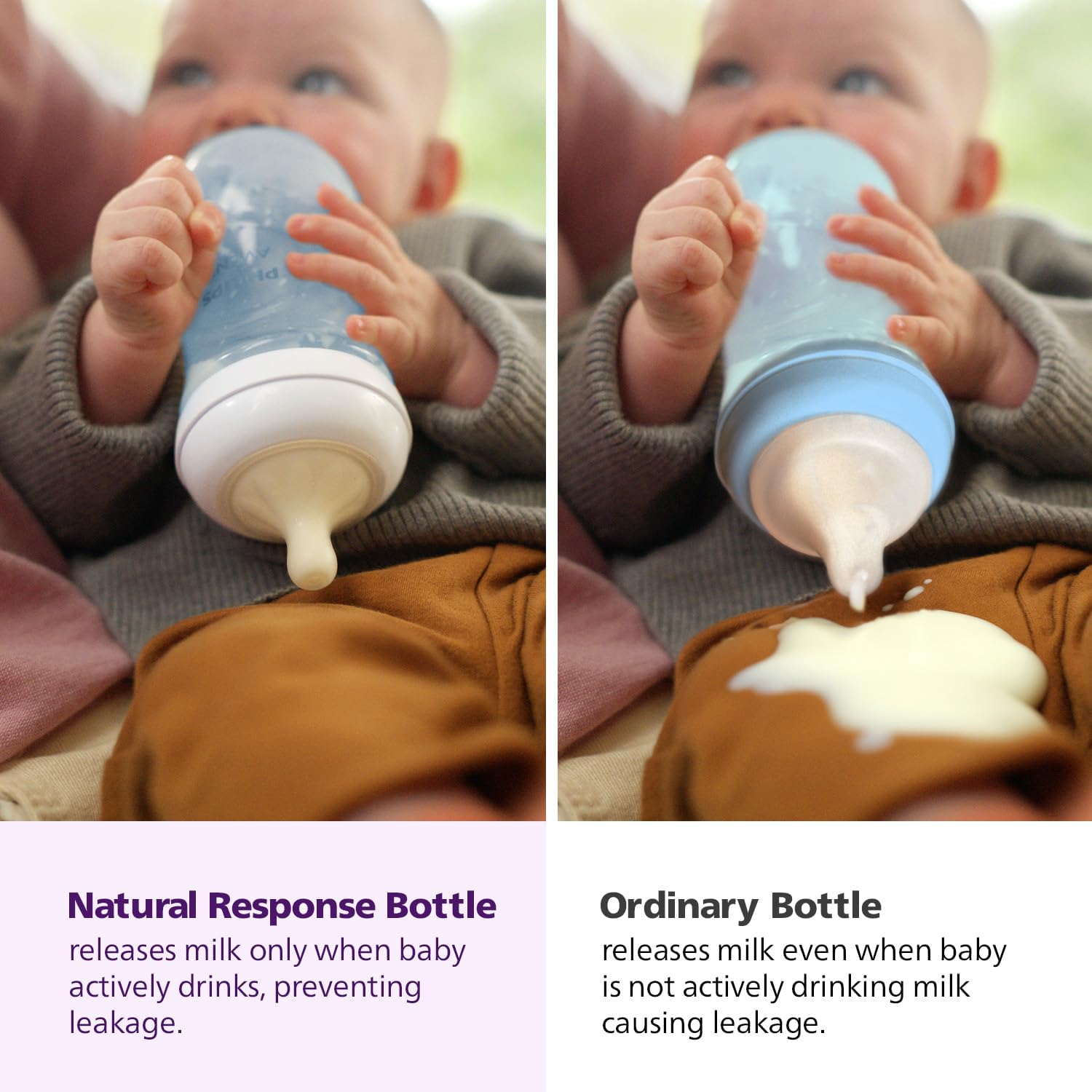 AVENT NAT 3.0 FEEDING BOTTLE 1M+ 260ML X1 BLUE SCY903/21 #PA708 3