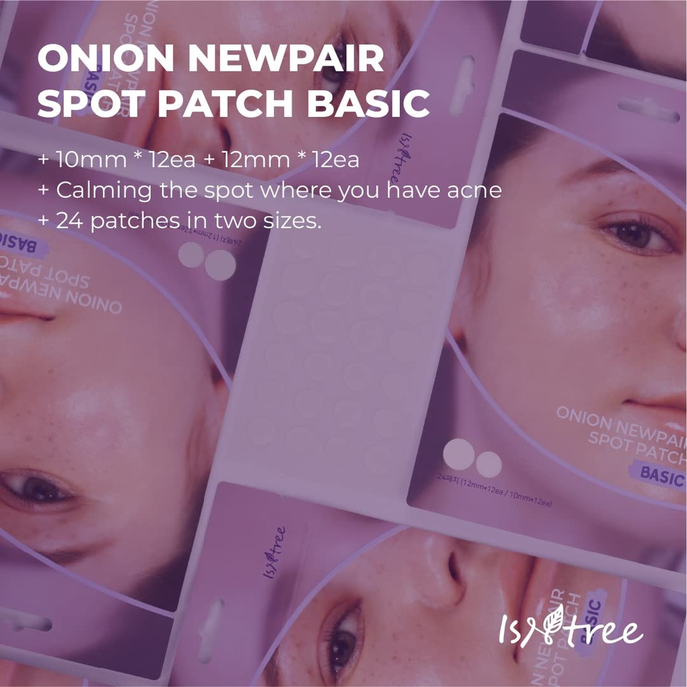 ISNTREE BASIC ONION NEWPAIR SPOT PATCHES 24'S 1