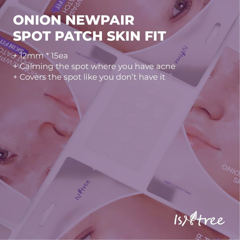 ISNTREE SKIN FIT ONION NEWPAIR SPOT PATCHES 15'S 1