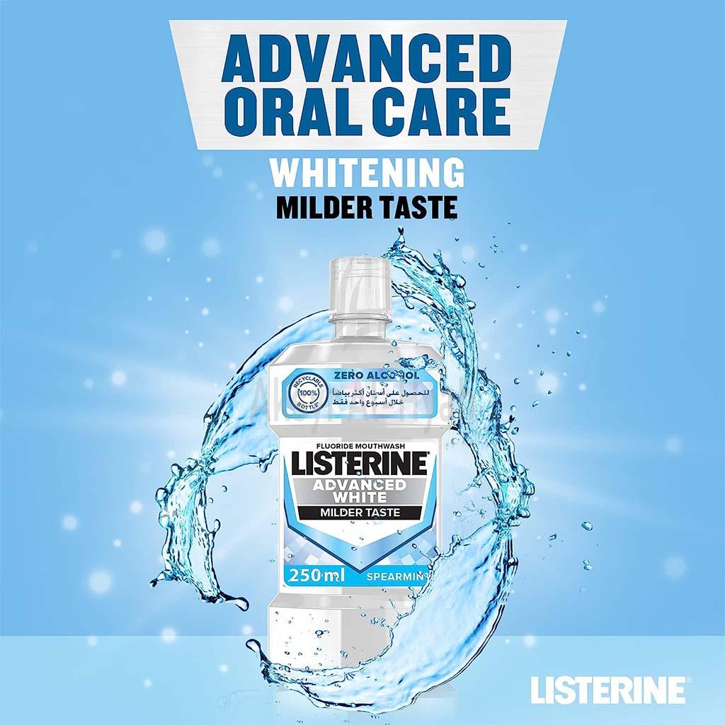 LISTERINE ADV.WHITE ZERO SPEARMINT MW 250ML 5