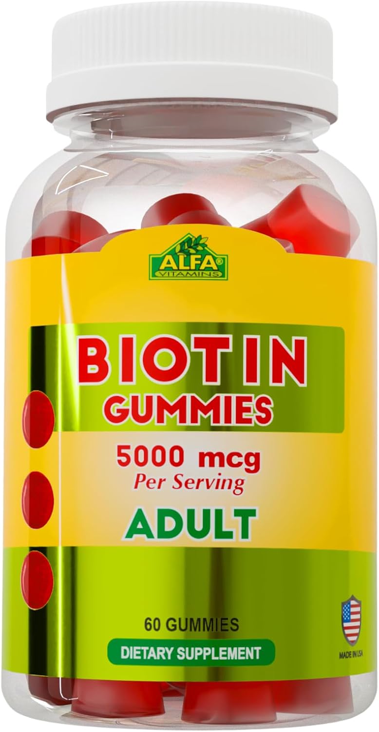 ALFA BIOTIN 5000MCG GUMMIES ADULT 60'S #19628