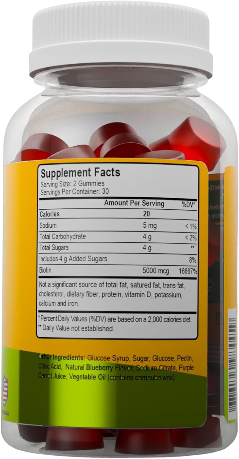 ALFA BIOTIN 5000MCG GUMMIES ADULT 60'S #19628 1