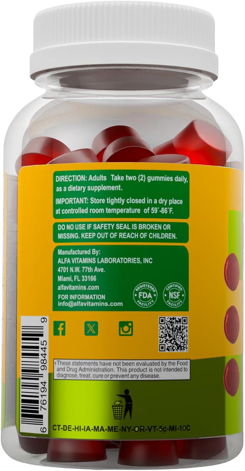 ALFA BIOTIN 5000MCG GUMMIES ADULT 60'S #19628 2