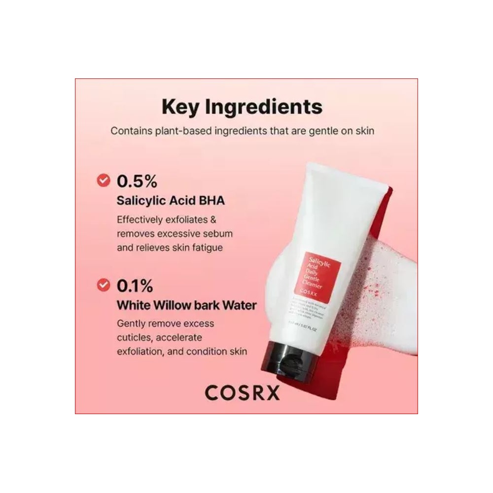 COSRX SALICYLIC ACOD DAILY GENTLE CLEANSER 150ML 3