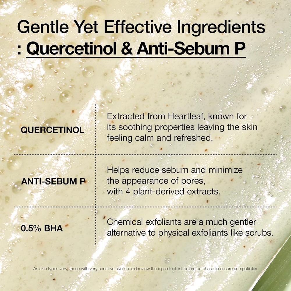 ANUA HEARTLEAF QUERCETINOL PORE DEEP CLEANSING FOAM 150ML [718830] 4