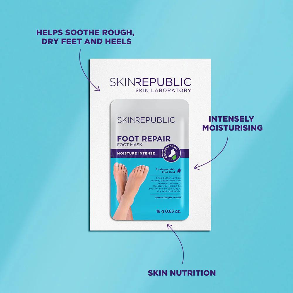 SKIN REPUBLIC FOOT REPAIR MASK MOISTURE INTENSE 18G 2