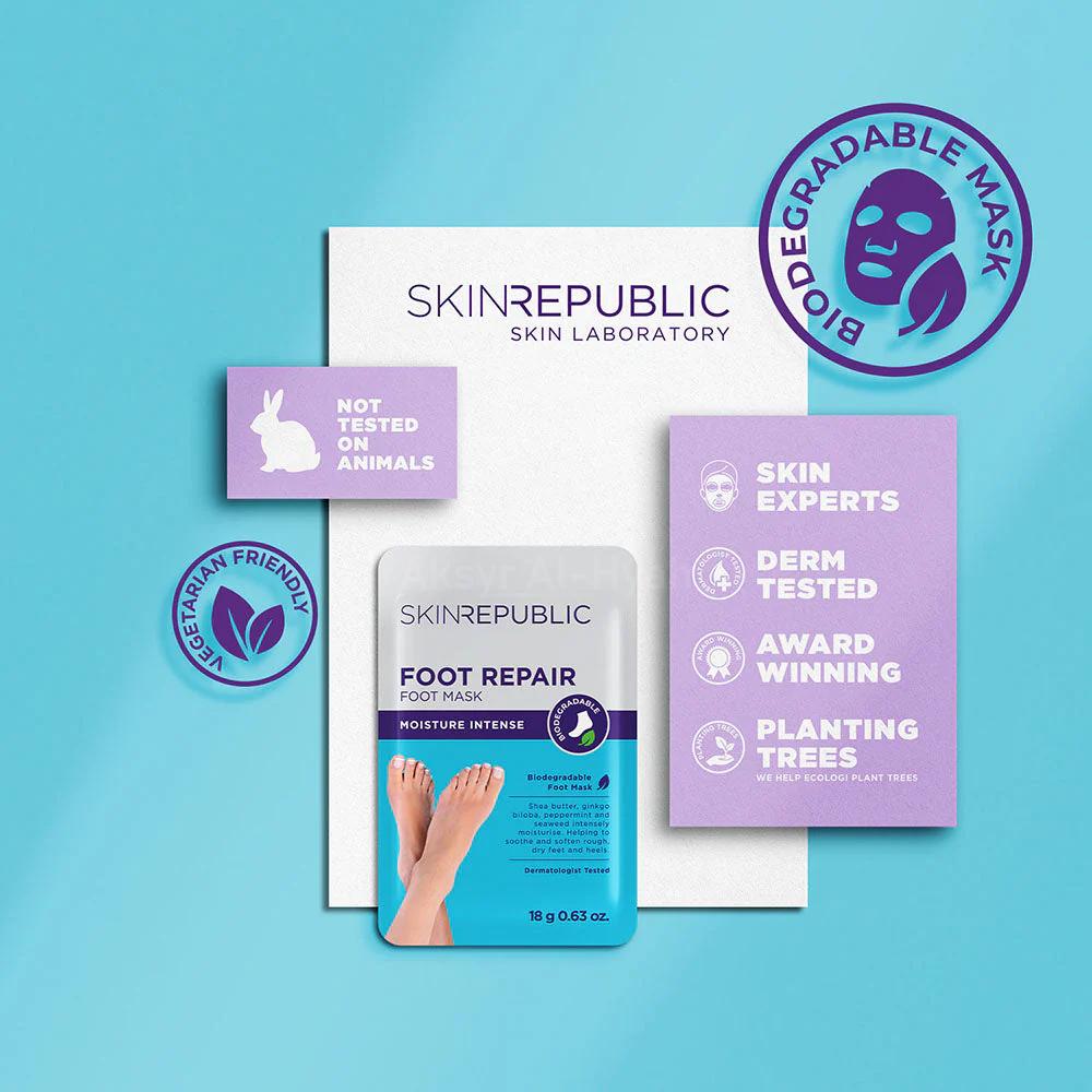 SKIN REPUBLIC FOOT REPAIR MASK MOISTURE INTENSE 18G 4