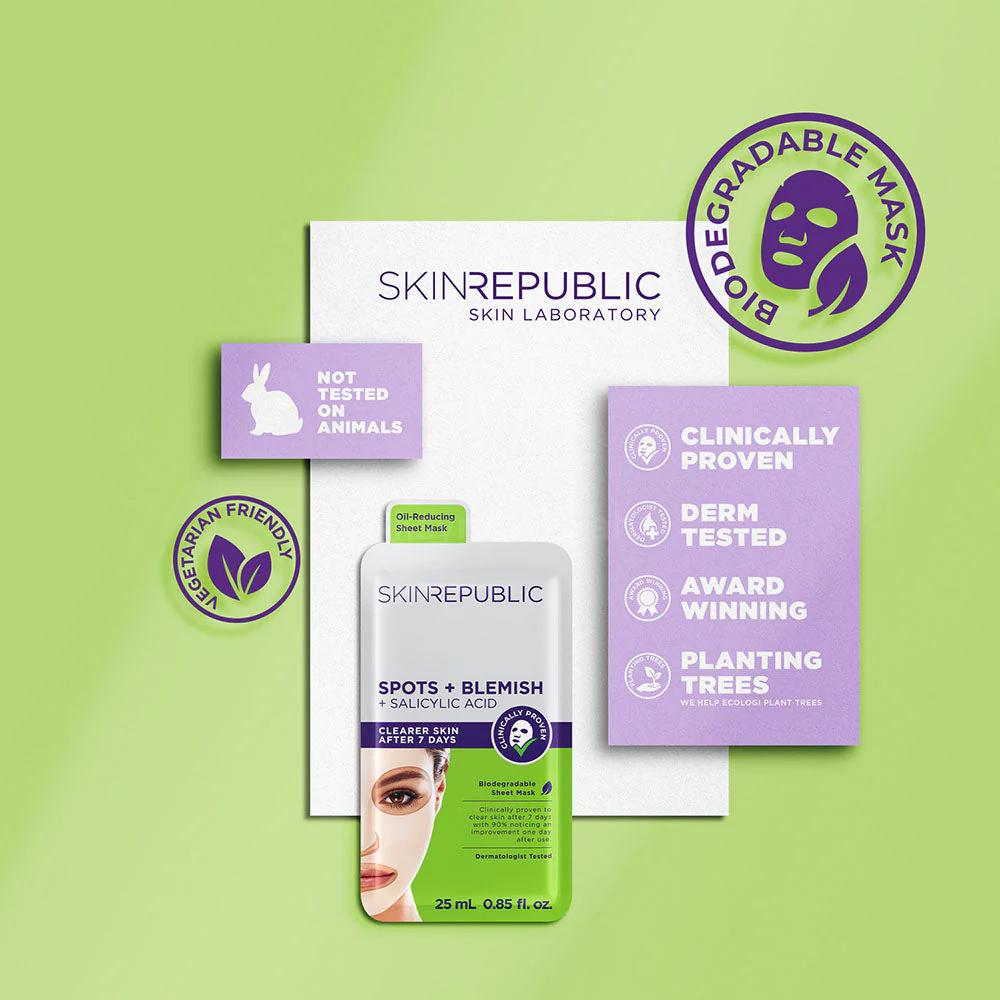 SKIN REPUBLIC SPOTS + BLEMISH + SALICYLIC ACID FACE MASK 25ML 5