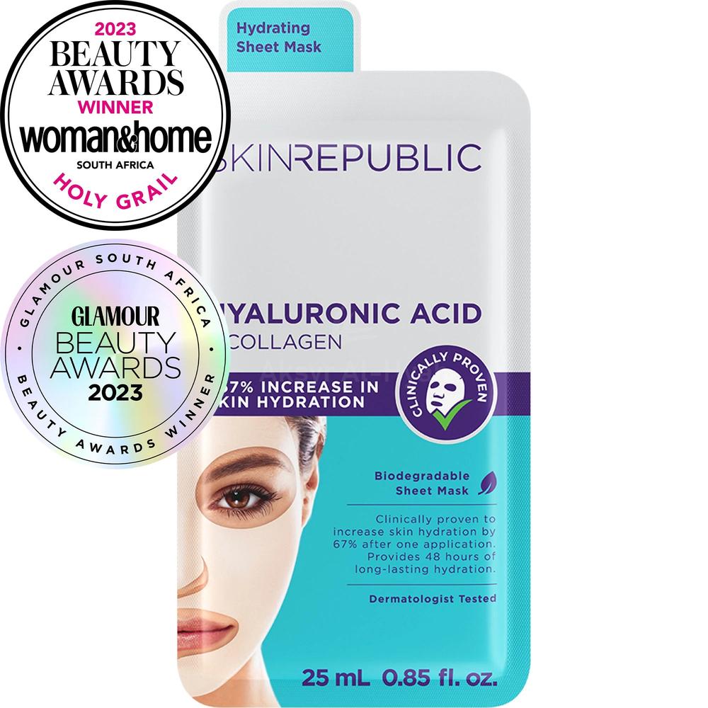 SKIN REPUBLIC HYALURONIC ACID + COLLAGEN MASK 25ML