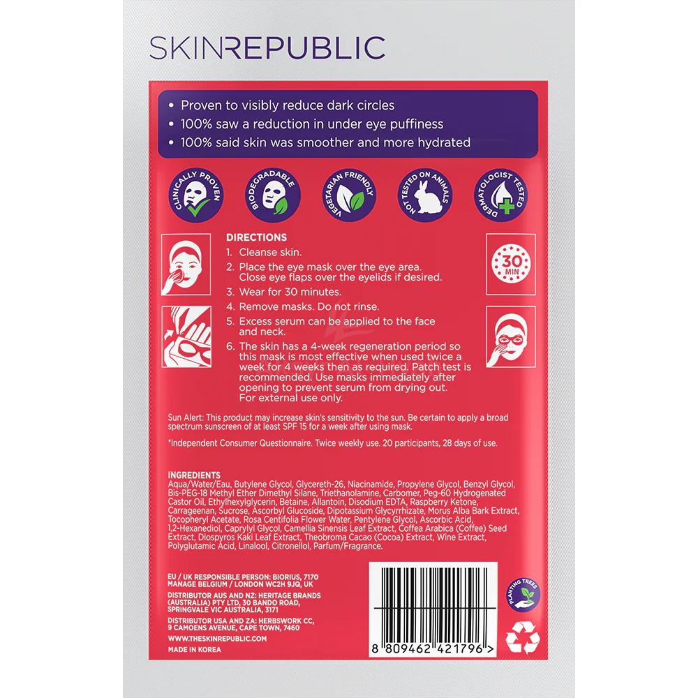 SKIN REPUBLIC VITAMIN C BRIGHTENING EYE MASK 3 X 23ML 1