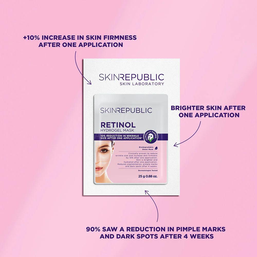 SKIN REPUBLIC RETINOL HYDROGEL FACE MASK 25G 2