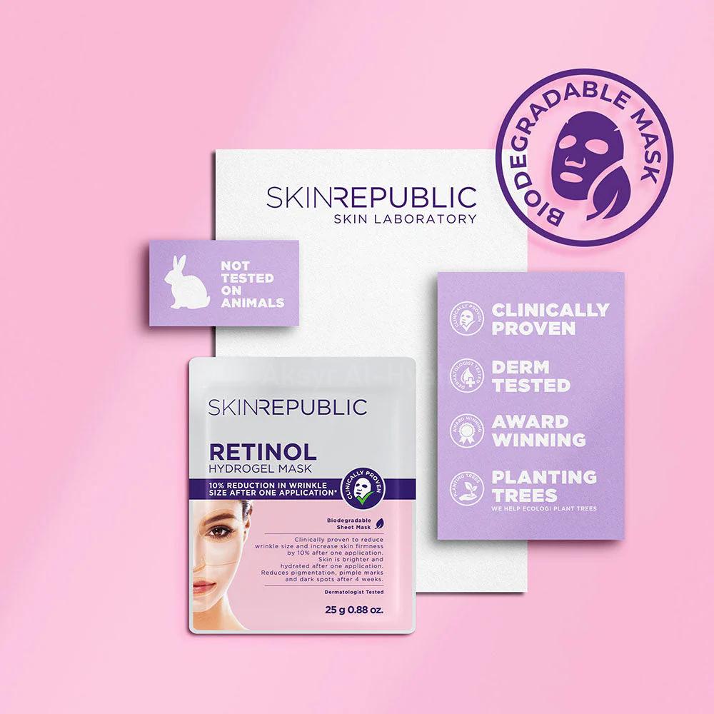 SKIN REPUBLIC RETINOL HYDROGEL FACE MASK 25G 4