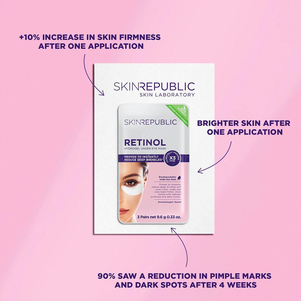 SKIN REPUBLIC RETINOL HYDROGEL UNDER EYE MASK  3 X 9.6G 2