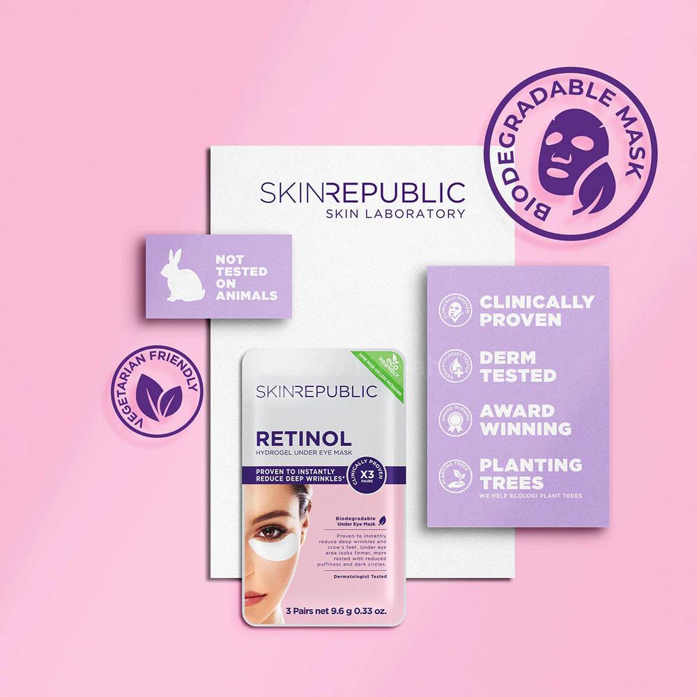 SKIN REPUBLIC RETINOL HYDROGEL UNDER EYE MASK  3 X 9.6G 4