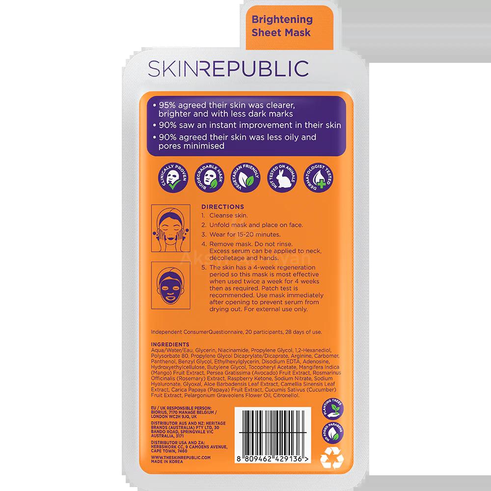 SKIN REPUBLIC NIACINAMIDE 2% FACE MASK 25ML 1