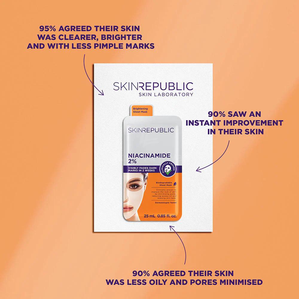 SKIN REPUBLIC NIACINAMIDE 2% FACE MASK 25ML 2
