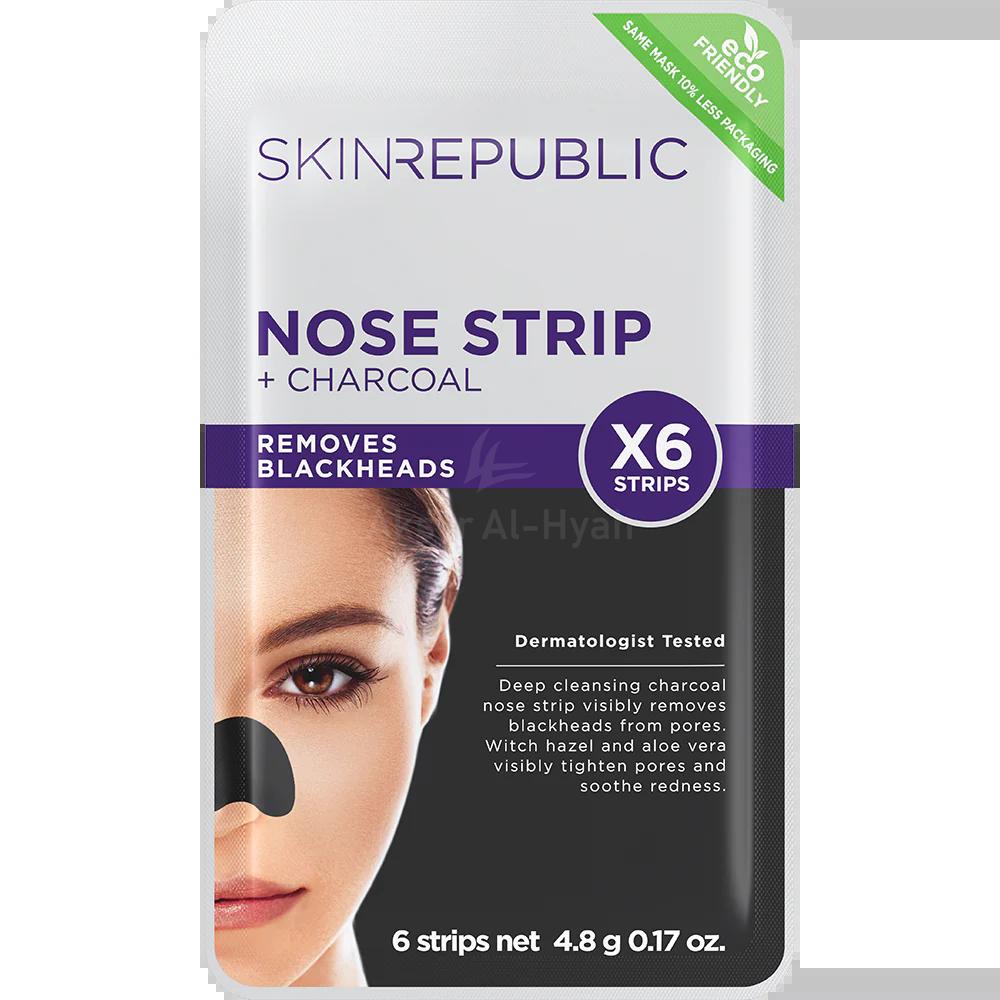 SKIN REPUBLIC CHARCOAL NOSE STRIP 6 X 4.8G