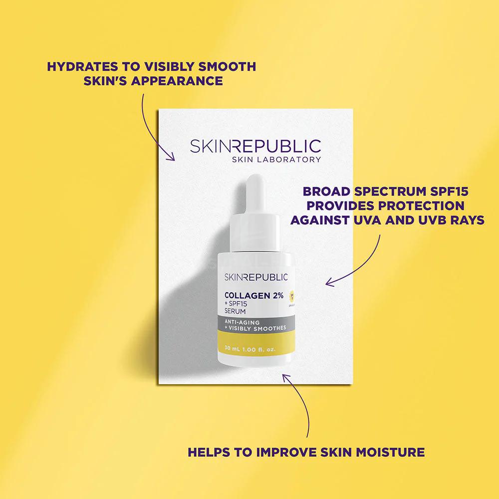 SKIN REPUBLIC COLLAGEN 2% + SPF15 SERUM 30ML 2