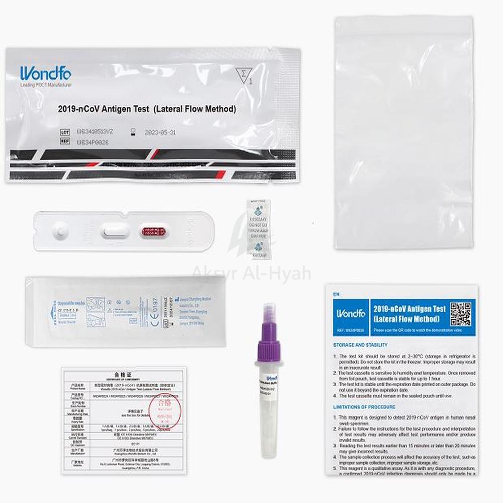WONDFO 2019-N COV ANTIGEN TEST(LATERAL FLOW METHOD) 1'S 1