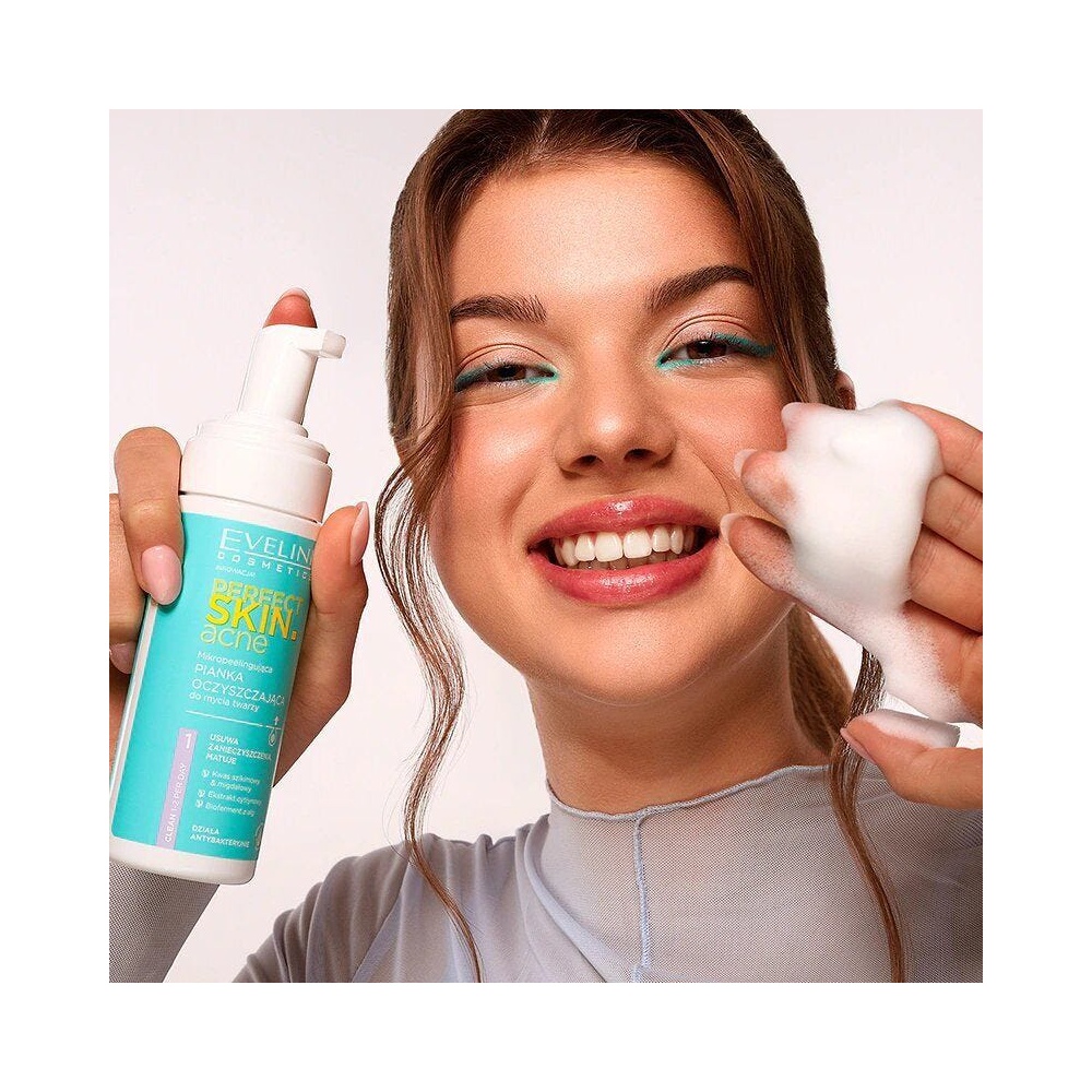 EVELINE PERFECT SKIN ACNE FACE CLEAN.FOAM 150ML #9693