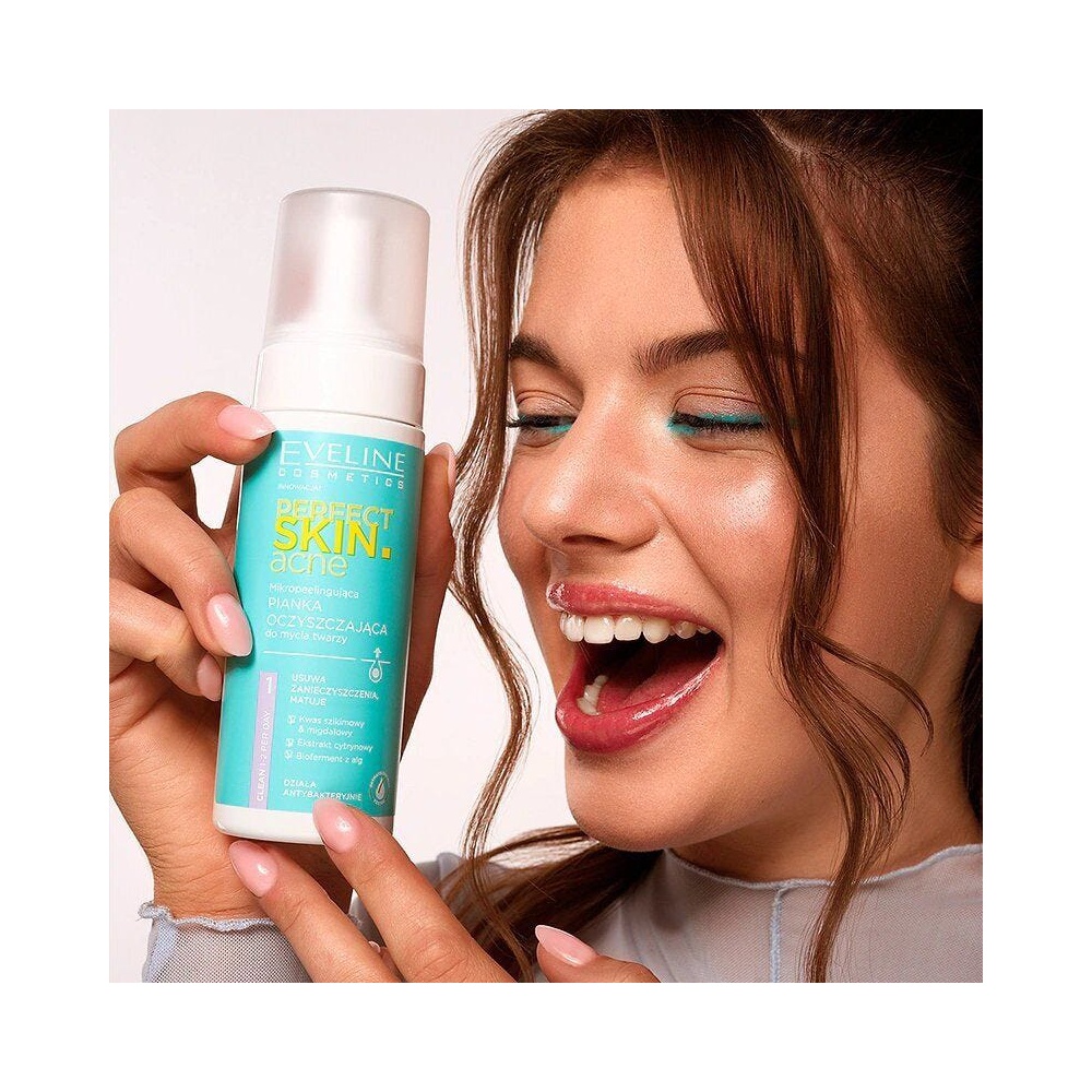 EVELINE PERFECT SKIN ACNE FACE CLEAN.FOAM 150ML #9693