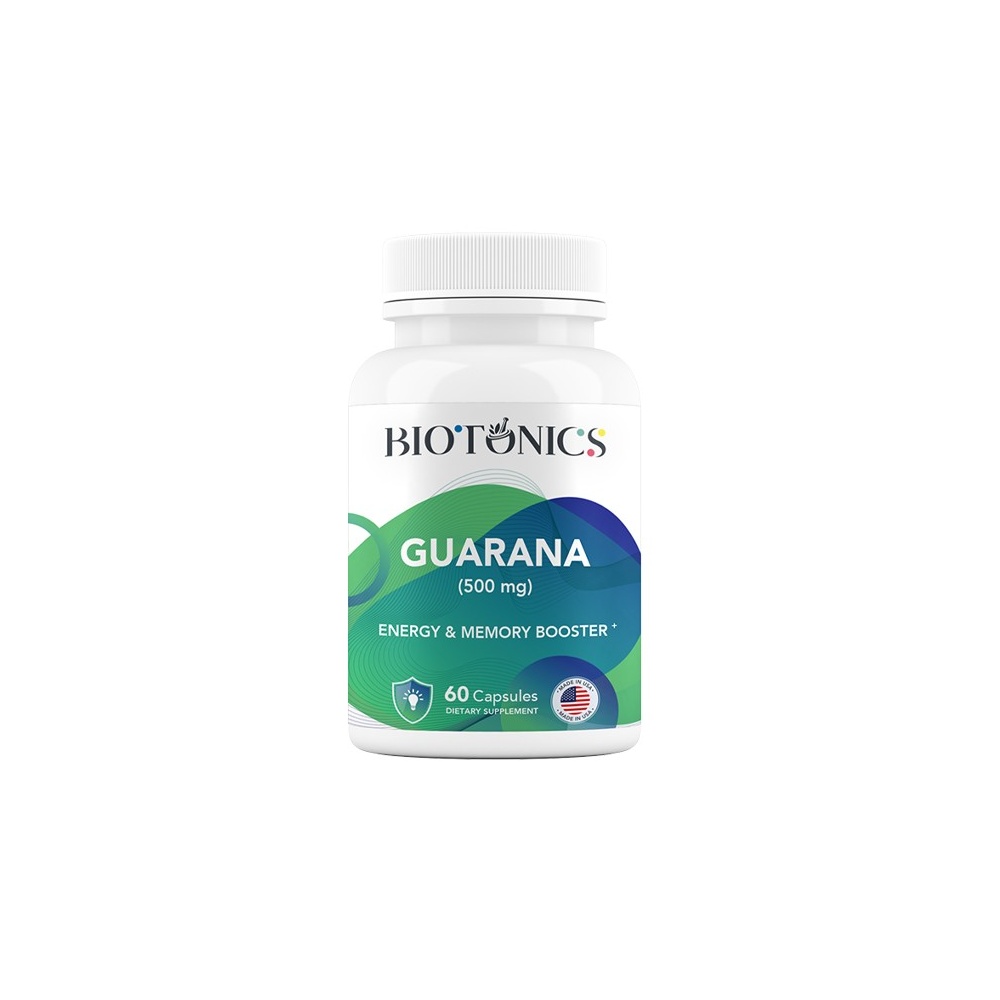 BIOTONICS GUARANA 500MG CAPSULES 60'S #5869