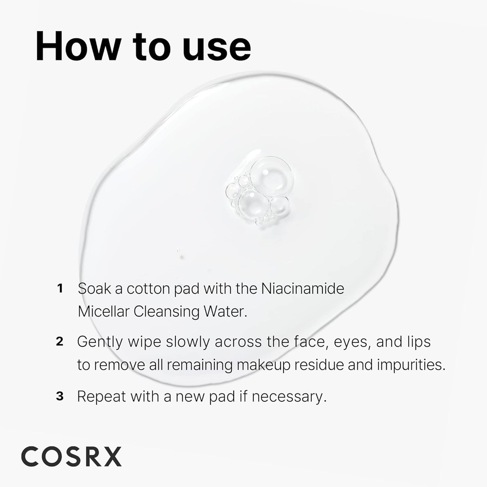 COSRX LOW PH NIACINAMIDE MICELLAR CLEANSING WATER 100ML #590395