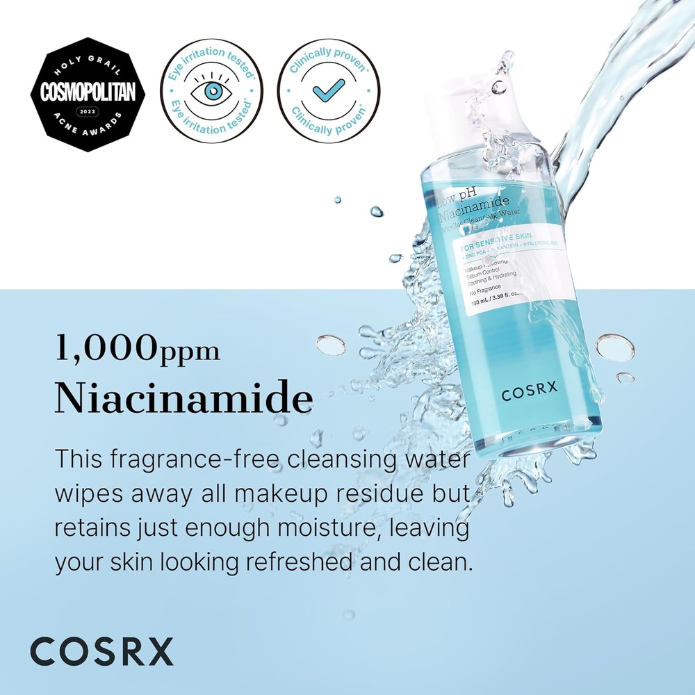 COSRX LOW PH NIACINAMIDE MICELLAR CLEANSING WATER 100ML #590395 3