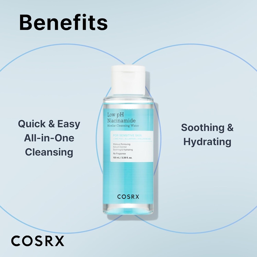 COSRX LOW PH NIACINAMIDE MICELLAR CLEANSING WATER 100ML #590395 5