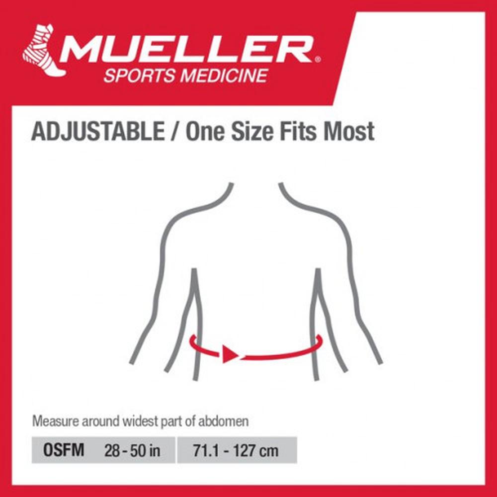 MUELLER LUMBAR BACK BRACE W/REMAOVABLE PAD #6721 ML 4