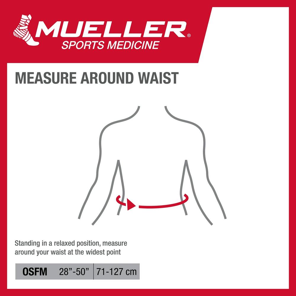 MUELLER ADJUSTABLE BACK BRACE ONE SIZE #6711 ML 5