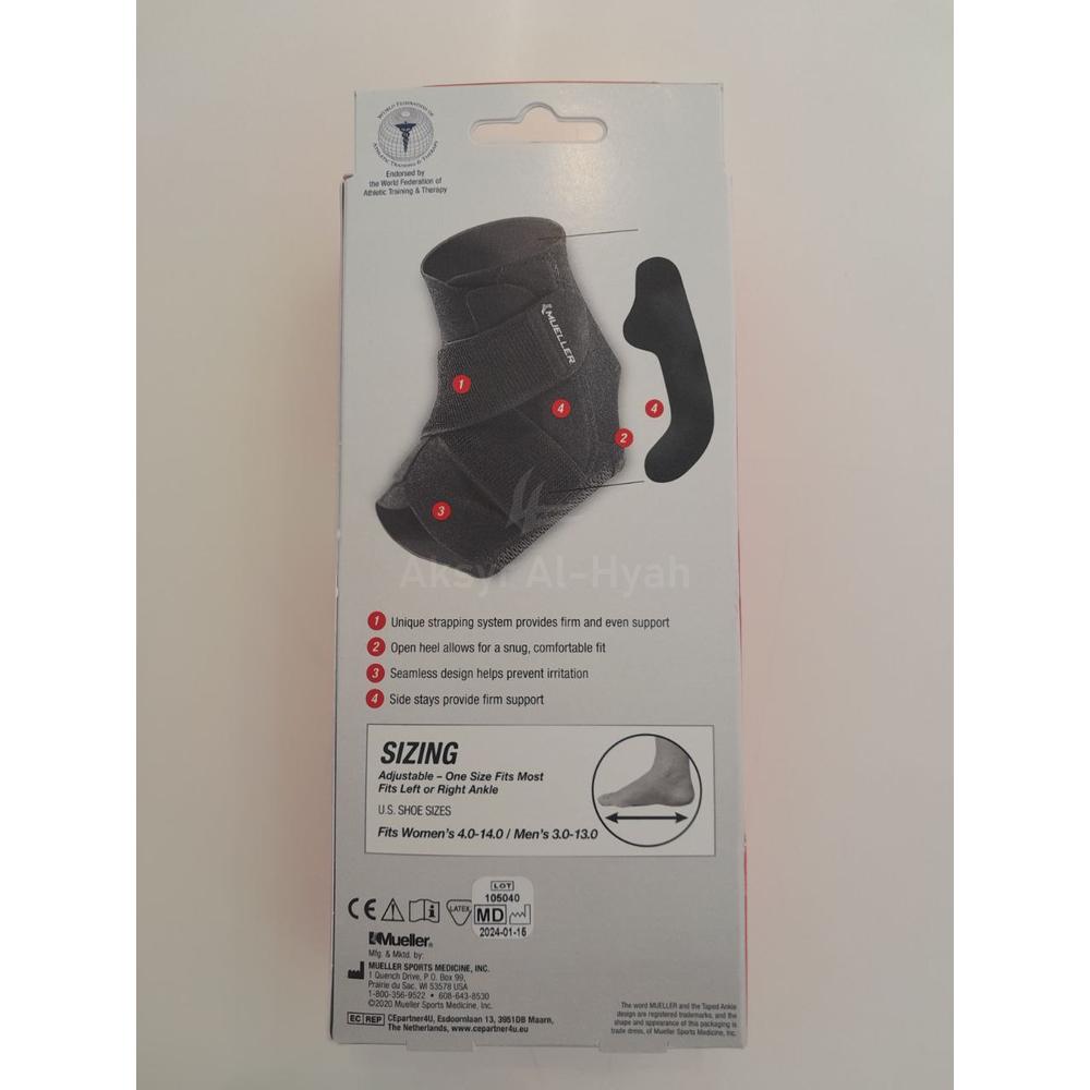 MUELLER ADJUSTABLE ANKLE STABILIZER ONE SIZE #6518 ML 5