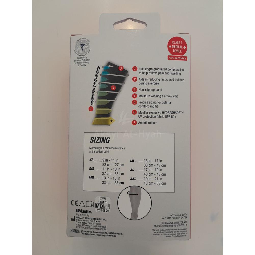 MUELLER PERFOMANCE CALF SLEEVES SMALL #45021 4