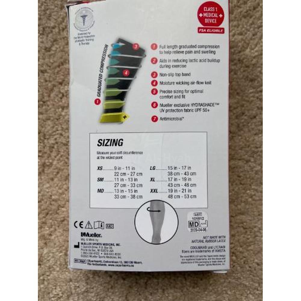 MUELLER PERFOMANCE CALF SLEEVES X-LARGE #45024 2