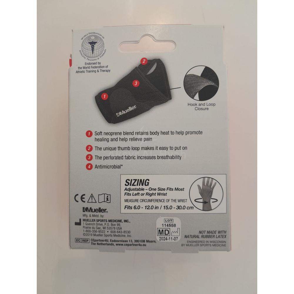 MUELLER ADJUSTABLE WRIST SUPPORT #6290 ML 4