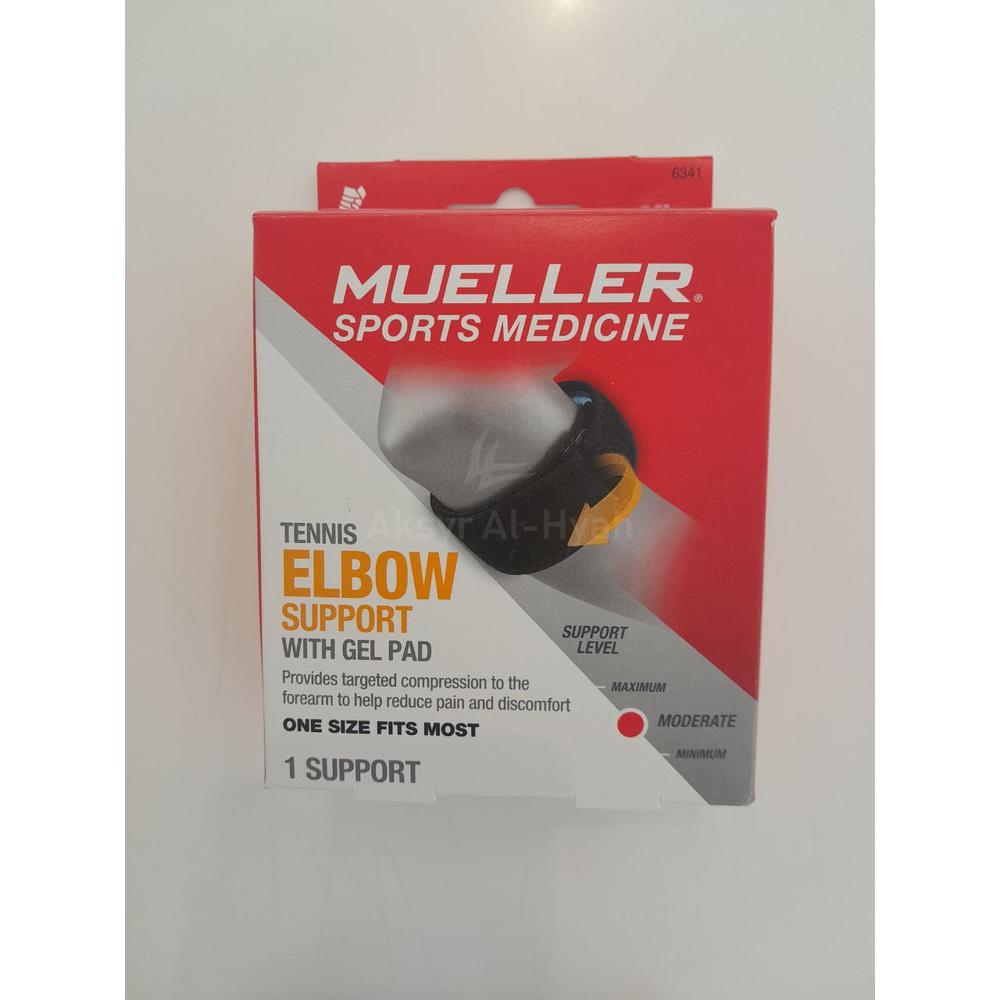 MUELLER TENNIS ELBOW SUPPORT W/GEL PAD #6341 ML 1