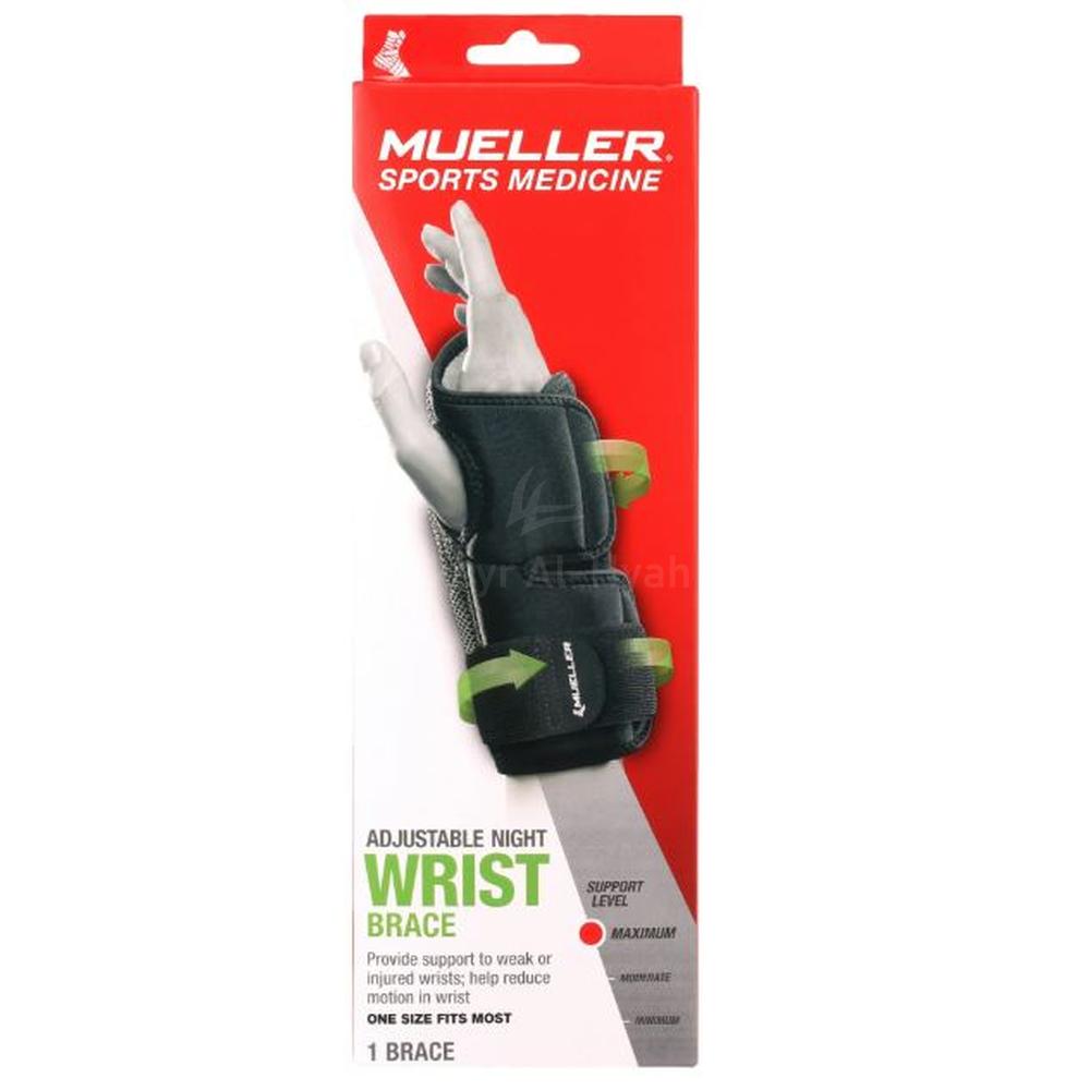 MUELLER ADJUSTABLE NIGHT WRIST BRACE ONE SIZE #6772 ML 1