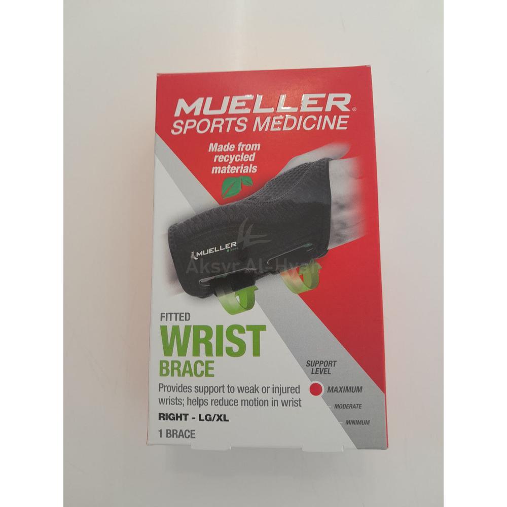 MUELLER FITTED WRIST BRACE RIGHT L/XL #86273 ML 1