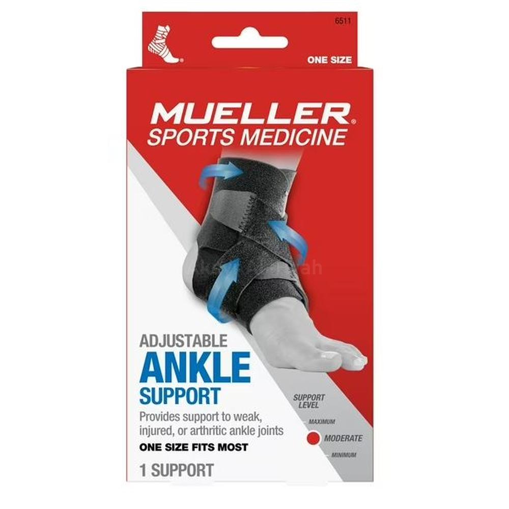 MUELLER ADJUSTABLE ANKLE SUPPORT ONE SIZE #86511 ML 1