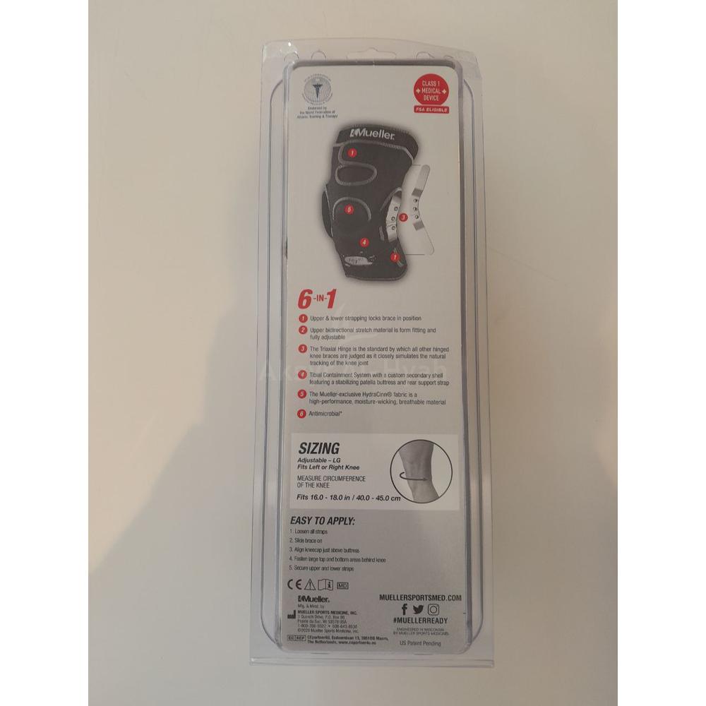 MUELLER HG80 HINGED KNEE BRACE LARGE #54013 4