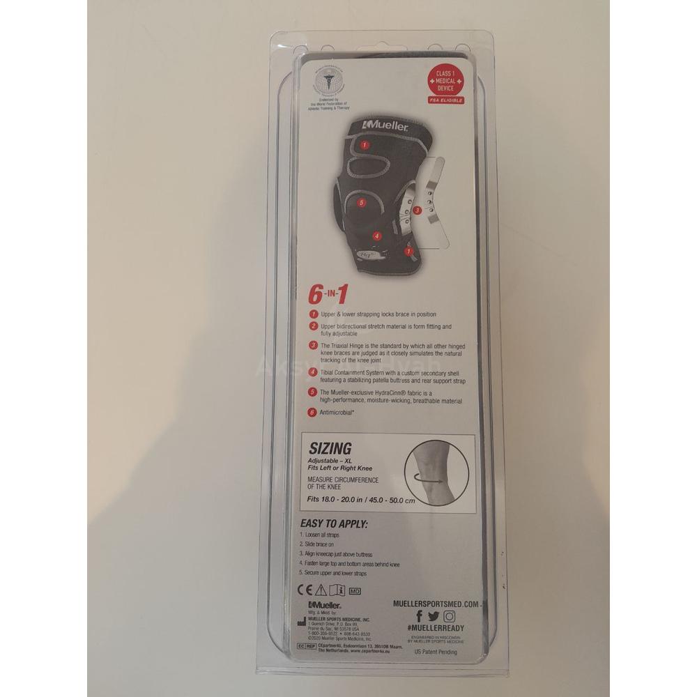 MUELLER HG80 HINGED KNEE BRACE X-LARGE #54014 4