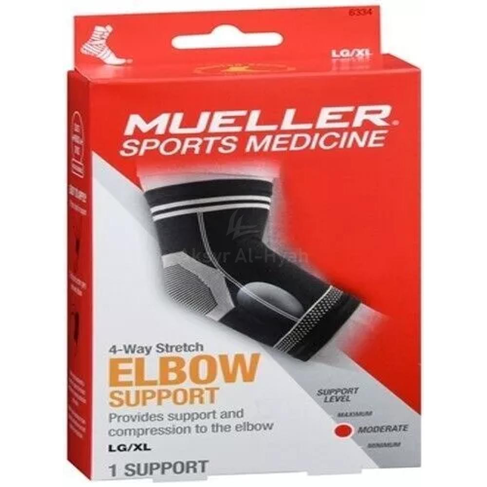 MUELLER 4-WAY STRETCH ELBOW SUPPORT L/XL #6334 ML 1